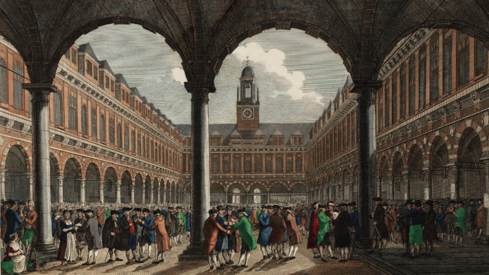 The Amsterdam Stock Exchange by P. Fouquet (1729–1800)